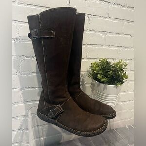 Born  Brown midcalf Leather Boots size 7